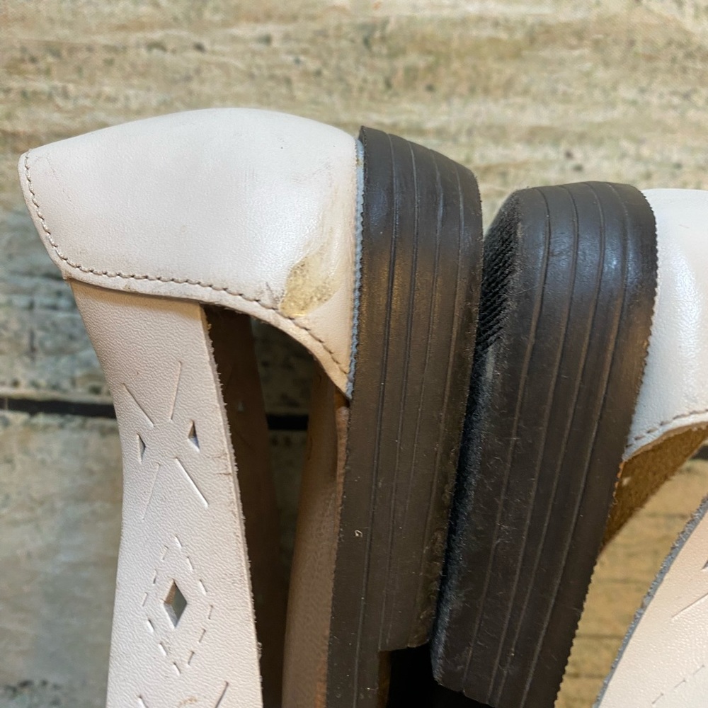 Romano white leather slip on hurarache sandals. 8 - Picture 12 of 14